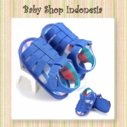 large sepatu sandal prewalker biru